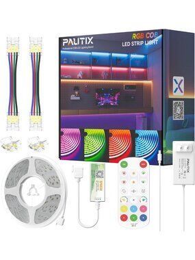 Color Changing RGB LED Strip Lights 32.8ft, Bluetooth Control, Flexible Tape for